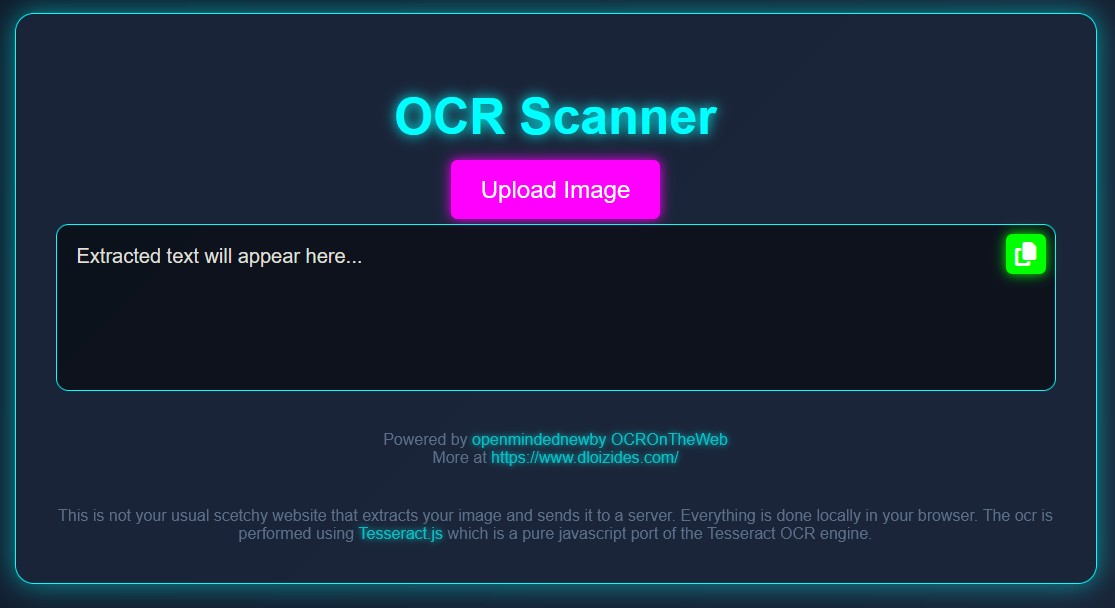 OCR Scanner Web App